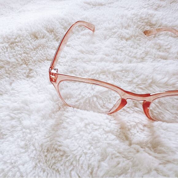 Morgan Clear Pink Modern Chic Reader Glasses - Picture 7 of 9
